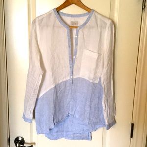 Wrap linen top